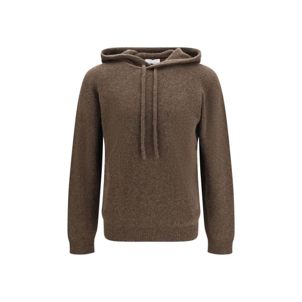 Roberto Collina Brown Wool Oves Aries Men's Hoodie